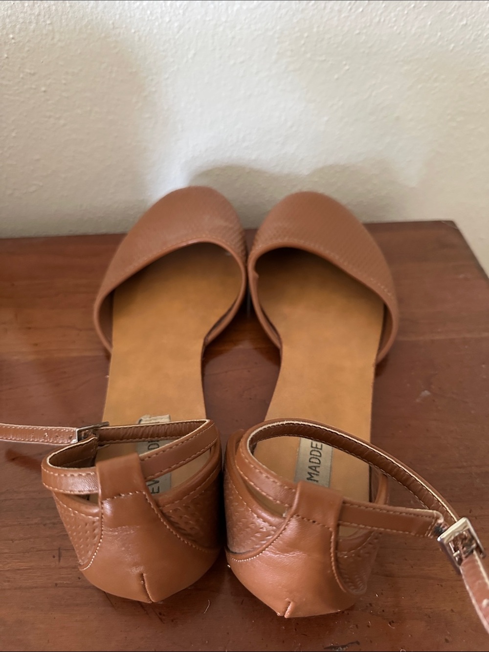 Steve Madden Women’s Ankle-Strap Flats in Brown - Picture 2 of 3